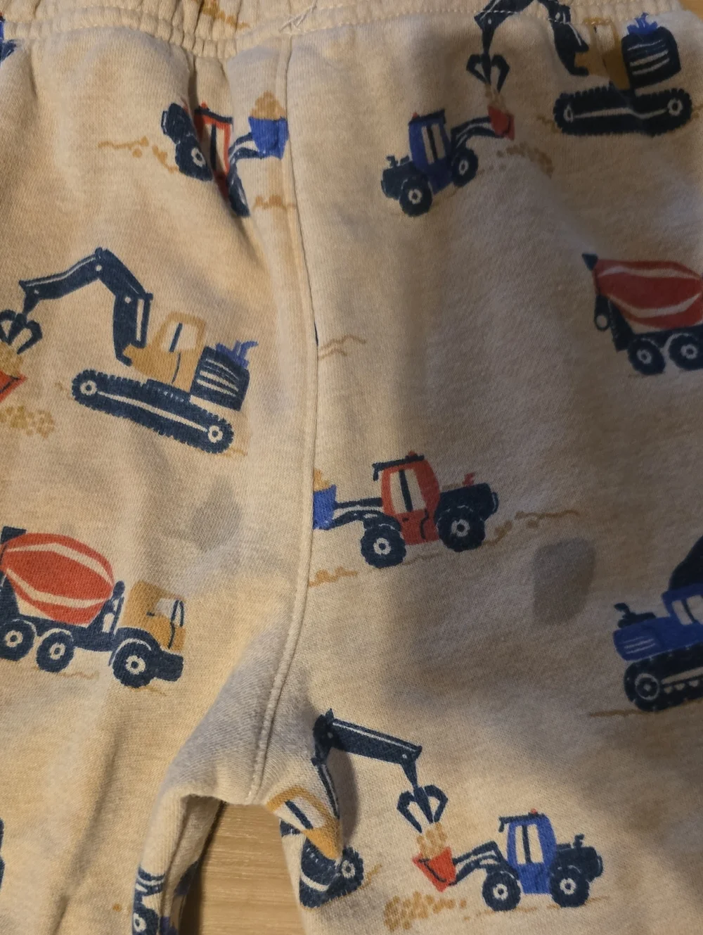 5T Red Kids Sweatshirt and Construction Print Joggers